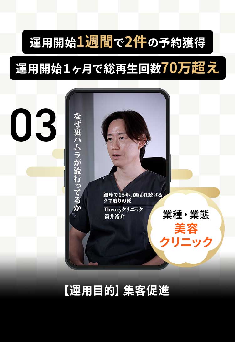 フォロワー数4,100人増加。求人お問い合わせ50件獲得。採用のお問い合わせ20〜30件獲得。業種・業態：介護。運用目的：介護士の採用。